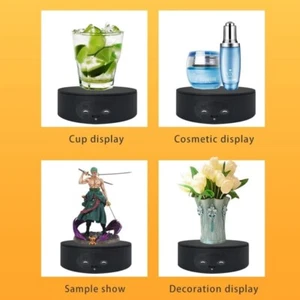 Electric Motorized Rotating Display Stand Photography Product 4.4lb Load Black - Picture 1 of 6