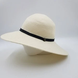 Goorin Bros Packable Paper Straw Rafia Hat Floppy White 4" Brim Coastal XL - Picture 1 of 14