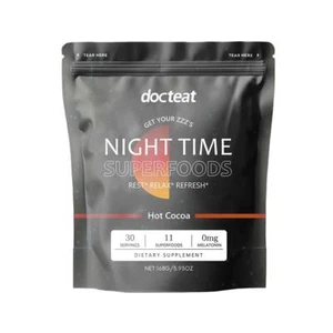 Night Time Superfoods Sleeping Cocoa Powder for Relaxing Body and Mind New R2 - Picture 1 of 18