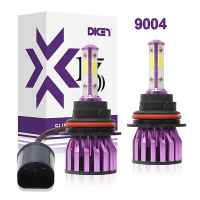 4sides 9004 HB1 LED Headlight Kit 2500000LM High Low Dual Beam Bulbs 6500K White Foto 1 de 4