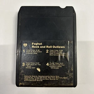 Foghat Rock and Roll Outlaws / 8 Track Tape / Vintage Rock N Roll Music - Picture 1 of 6