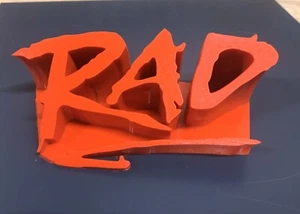 Rad BMX Film inspiriert 3D gedruckte Kunst. SIEHE VIDEO - Bild 1 von 7