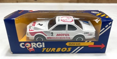 VINTAGE 1986 CORGI TURBOS BMW 635 CSI #2 MOTUL C110/2 WHITE 1/43 DIECAST MIB - Image 1 of 4