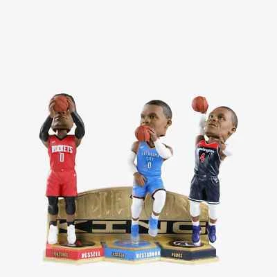 Bobblehead duplo triplo Russell Westbrook Washington Wizards - Imagem 1 de 4