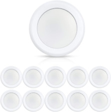 6Inch LED Flush Mount Disc Light, 10Pk 16.5W Dimmablel Ceiling Lighting Fixture,