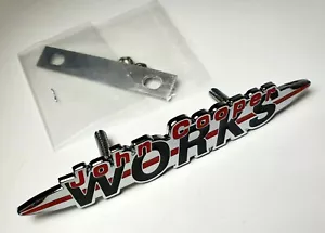 MINI R53 JCW John Cooper Works Grill Badge GEN 1 Metal BOLT ON 5114717510 - Picture 1 of 3