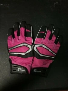 Cutters Rev Pro Football Gloves - Pink - Large - L - Picture 1 of 3