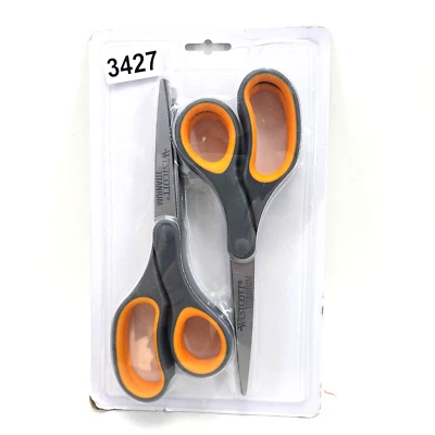 Westcott 4 Scissors 8-Inch Titanium Bonded Straight Soft Handle Ergonomics Pack - Image 1 of 4