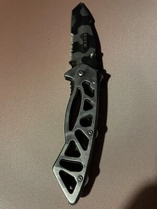 Buck 870 Bones Frame Lock Knife Tiger Stripe Camo Tactical (see Pictures) - Picture 1 of 6