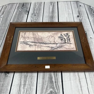 Vintage Lewis & Clark Point Decision by Brian Morger - Frame 16" x 11.25" - Picture 1 of 11