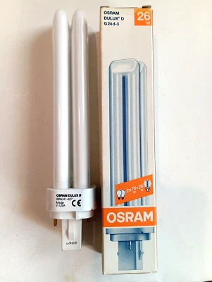 4 X Osram Dulux D 26W/41 827 G24d-3 Compact Fluorescent Lamp - Image 1 of 2