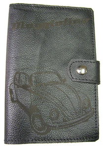 Portadocumenti portalibretto pelle auto Maggiolino VW Beetle Kaefer Leather - Picture 1 of 1