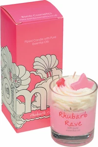 Glaskerze Bomb Cosmetics Rhubarb Rave Piped Kerze im Glas Duftkerze - Bild 1 von 1