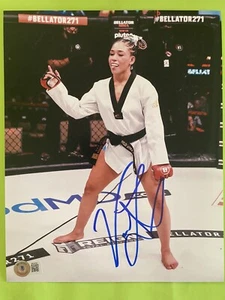 Valerie Loureda Signed 8x10 Photo. Lola Vice. WWE. MMA. Bellator. Beckett COA. - Picture 1 of 1