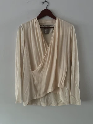 Dolan Talla Med Colección Costa Izquierda Imitación Envoltura Marfil Clásico Playa Novia Boda Foto 1 de 4