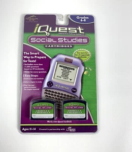 Quantum Leap Leap Frog IQuest Social Studies 2 Cartridge Package Grades 6-8 NEW - Picture 1 of 3