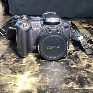 Canon PowerShot S5 IS 8.0MP 12x Zoom Flip Screen Compact Digital Bridge Camera - Picture 1 of 6