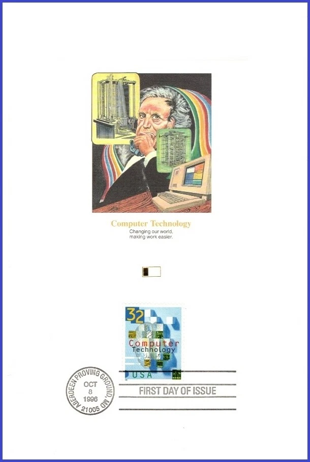 USA3 #3106 U/A FLEETWOOD PROOFCARD FDC   Computer Technology - Image 1 of 1