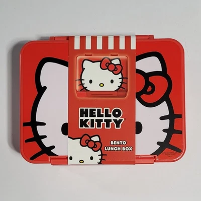 Hello Kitty Reusable Silicone Bento Lunch Box (School Lunch, Meal Prep) - Image 1 of 4