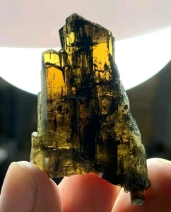 Epidote Champagne Colour Gemmy Crystal With Good Lustre -Baluchistan, Pak. - Picture 1 of 17
