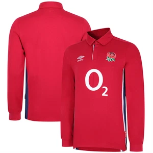 England Rugby Men's Shirt Umbro 21/22 Classic LS Alternate Shirt - New - Picture 1 of 3