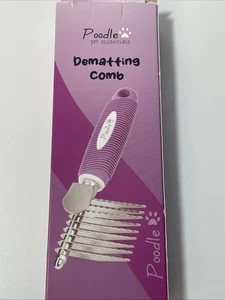 Spazzola Pettine Rastrello Pelliccia Barboncino Dematting per Cani e Gatti - Acciaio Sicuro Nuovo - Foto 1 di 6