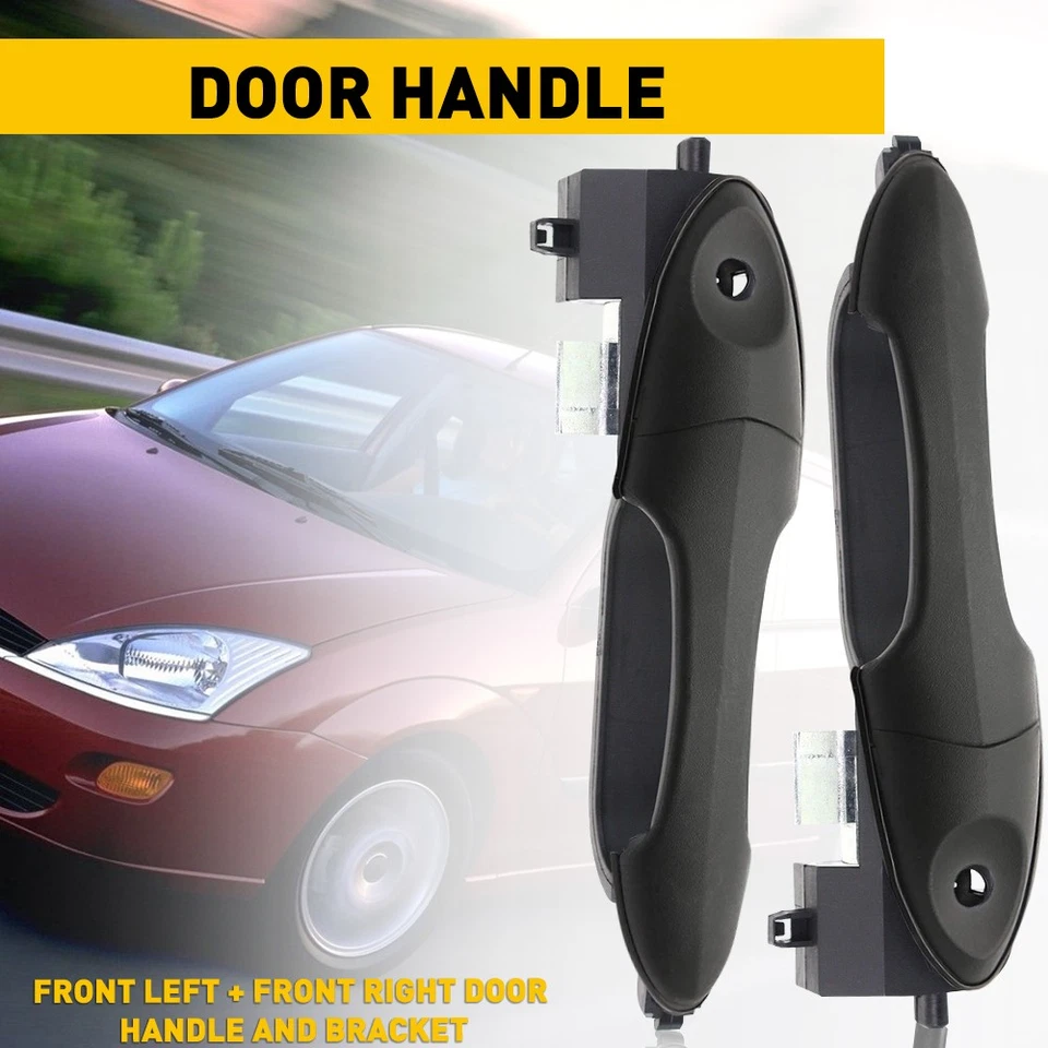 Juego de 2 manijas de puerta exteriores para Ford Focus 2000-07 delanteras izquierda y derecha con cerradura Foto 1 de 4