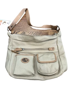 CarryLand beige shoulder hobo bag  purse  NWT - Picture 1 of 8