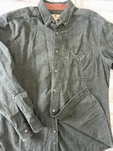 Vintage Woolrich Flannel Button Up Shirt Mens Medium Olive Heather Green 6274 - Picture 1 of 12