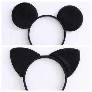 Costume vestito fantasia filo pizzo simpatico gatto orecchio fascia Halloween gallina notte gattino - Foto 1 di 3