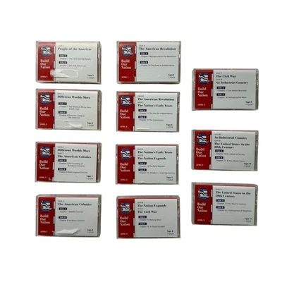 We The People Build Our Nation Cassette Tapes Set Of 11 Houghton Mifflin Level 5 - Image 1 of 4