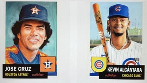 Topps Living Set Bundle 868-869 ⚾️ Jose Cruz - Astros ⚾️ Alcántara - Cubs RC - Bild 1 von 5