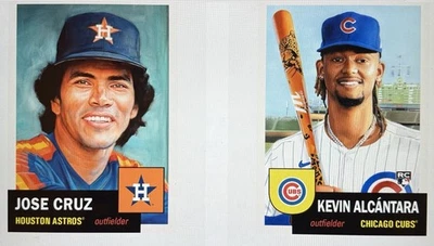 Topps Living Set Paquete 868-869 ⚾️ Jose Cruz - Astros ⚾️ Alcántara - Cubs RC Foto 1 de 4
