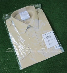 NEU BRITISCHE ARMEE ÜBERSCHUSS ALLE RÄNGE FAWN KURZARM KLEID SHIRT - SCHICKE REVIVAL - Bild 1 von 1