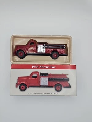 1999 Reader's Digest 1954 Ahrens-Fox высокоскоростной литой пожарный автомобиль 1/64 автомобиля - Изображение 1 из 4