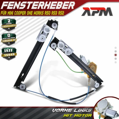 Fensterheber Elektrisch mit Motor Vorne Links für Mini R50 R52 R53 Schrägheck - Bild 1 von 4