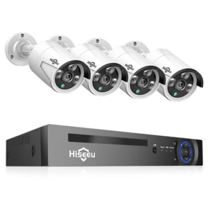 Hiseeu 5MP POE Sicherheitskamerasystem HD Nachtsicht IP66 AI Menschenerkennung - Imagen 1 de 22