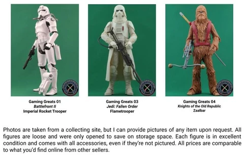 Star Wars Black Series Phase IV 6 Inch Action Figures Gaming Greats (LOOSE) Cover