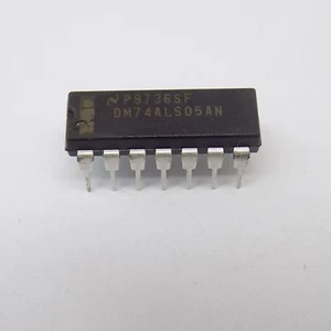 11x - NSC DM74ALS05AN  IC DIP-14 74ALS05 74ALS05N - Picture 1 of 3