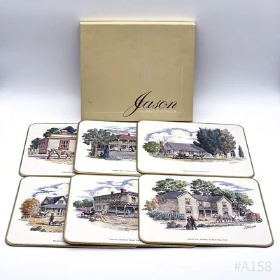 Jason Placemats Of Distinction Placemat Breakfast Plate „ Early N.Z.Hotels “ - Image 1 of 4
