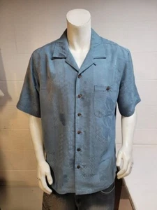 Caribbean Joe short-sleeve button-up golf men's shirt size L / we2979 r4 t74 - Picture 1 of 4