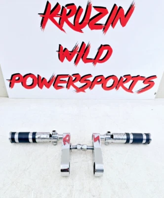 Harley Softail 1988 pasajero cromo estriberas izquierda derecha reposapiés soporte Foto 1 de 4