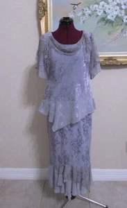 JUEGO MAXI FALDA SPENCER ALEXIS DE COLECCIÓN TALLA 2P LAVANDA BRILLO/ENCAJE/LENTEJUELAS 2 PIEZAS/EUC - Imagen 1 de 12