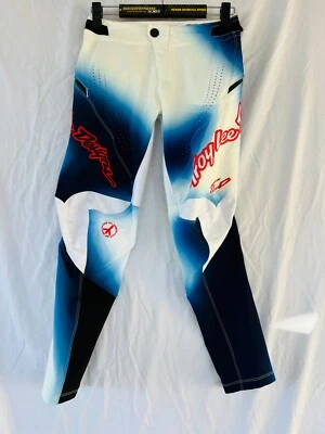 Troy Lee Designs TLD JUVENIL Sprint MTB Bicicleta Pantalones Lúcido Blanco/Azul 26 Cierre Foto 1 de 4