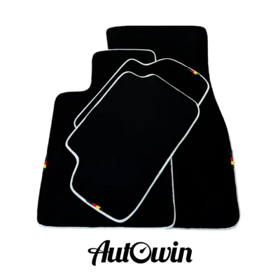 AutoWin Car Mats for BMW Z3 Series E36 Hatchback Coupe 1998-2002 White Trim - image 1 of 4