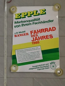 Plakat Epple Fahrrad des Jahres 1985 Poster Werbeplakat Aufkleber - Picture 1 of 1