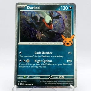 Darkrai 136/197 Cosmo Holo Rare Halloween Trick or Trade 2024 Pokémon TCG - Picture 1 of 2