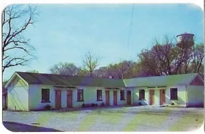 Postal antigua Dyer, EN Indiana, motel de corte turística para niños, carretera, radios - Imagen 1 de 2