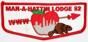Lodge 82 Man-A-Hattin S16 Pocket Flap OA BSA - Picture 1 of 1