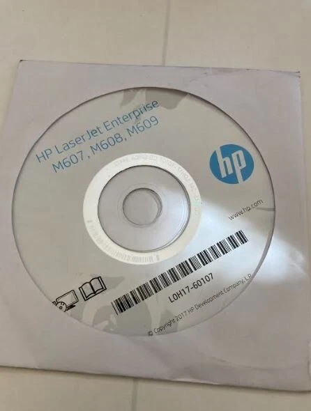 HP LaserJet  M607 M608  M609 Setup Installation CD ROM Software Driver Disk - Image 1 of 1